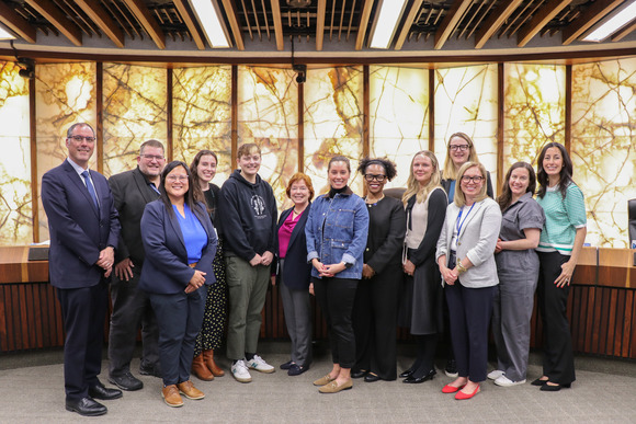 sexual assault awareness proclamation group photo