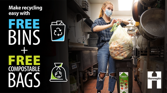 Free bins and free compostable bags for your business