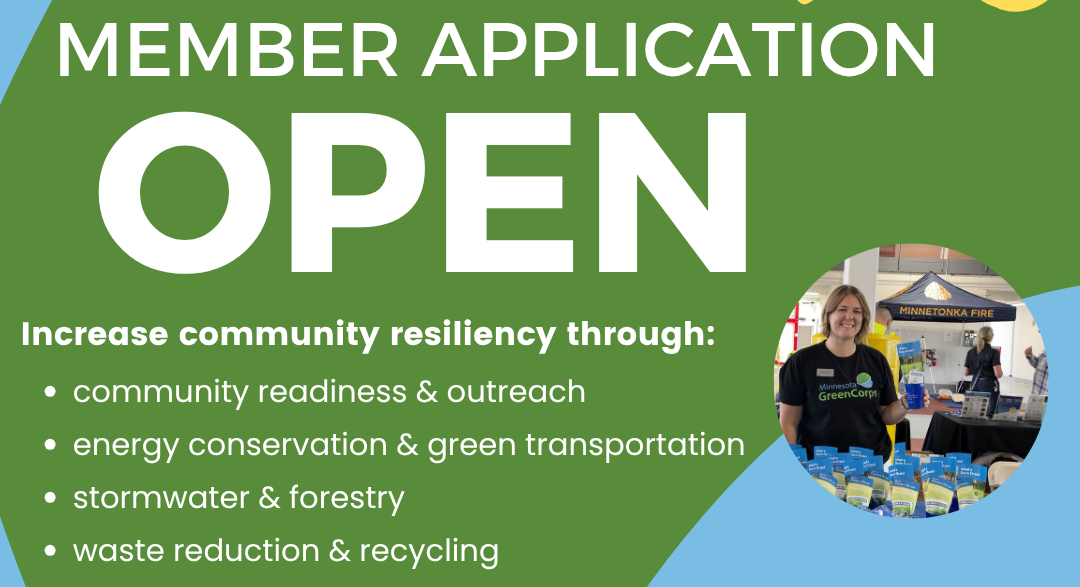 Member application open. Increase community resiliency. 