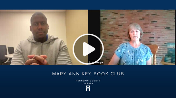 Still frame from video with Medcalf and Treppa