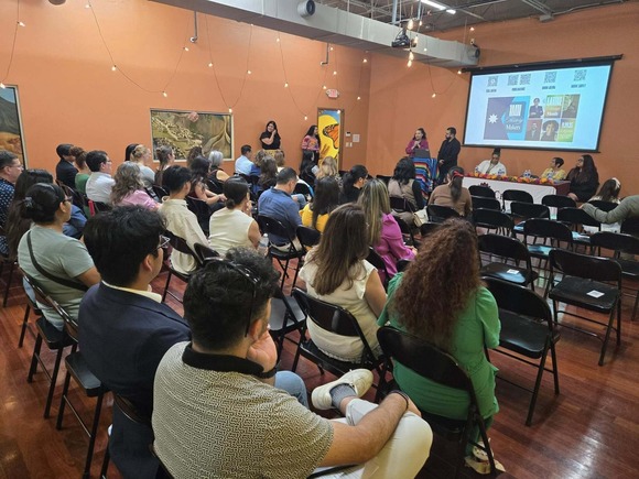 people sitting at an event