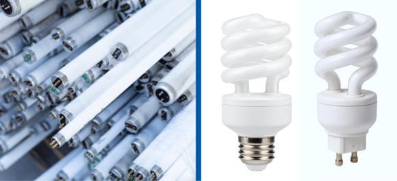 fluorescent tube and cfl bulbs