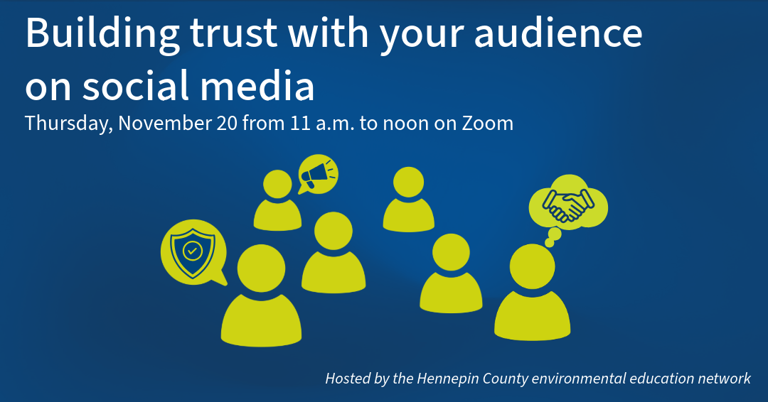 Building trust with your audience on social media network meeting invite