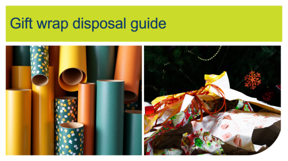 Gift wrap disposal