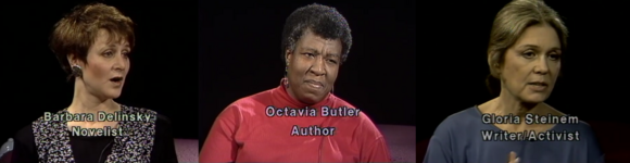 Video frames from "A Discussion With..." video series