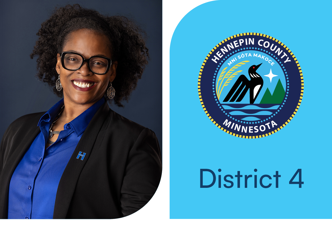 Commissioner headshot and district number 4