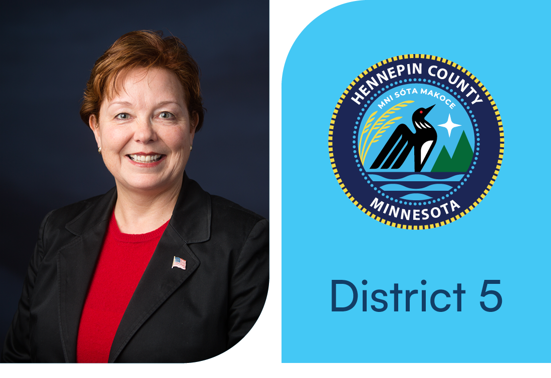 Commissioner headshot and district number 5
