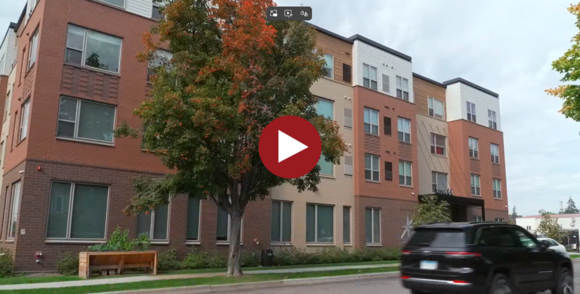 Exterior of a residential apartment complex