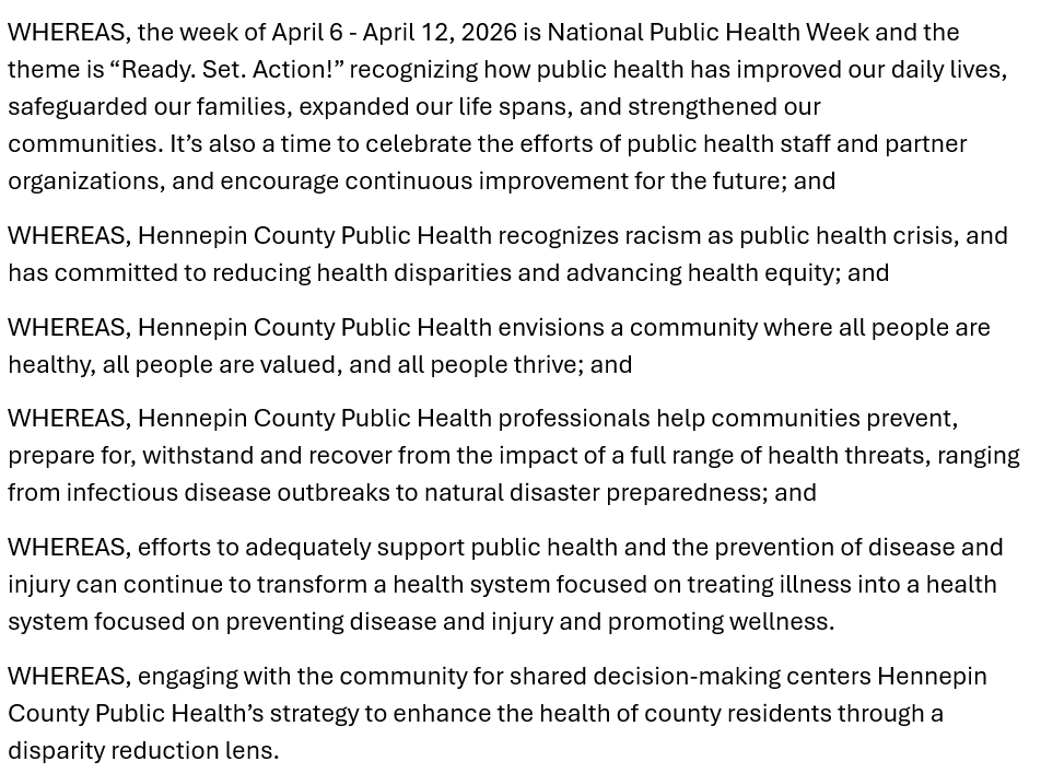 national public health week