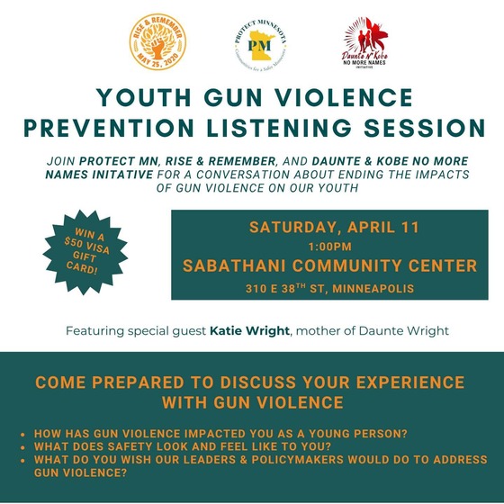 youth gun violence listening session