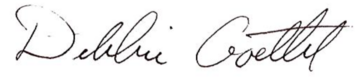 Debbie Goettel's signature