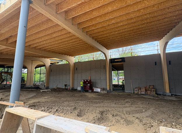 View from the south porch, just outside the children’s area at Westonka Library
