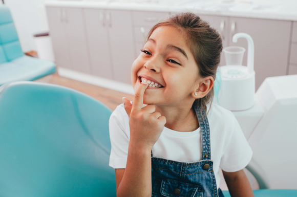 Child at dentist