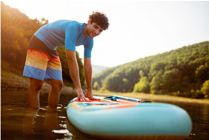man on paddleboard