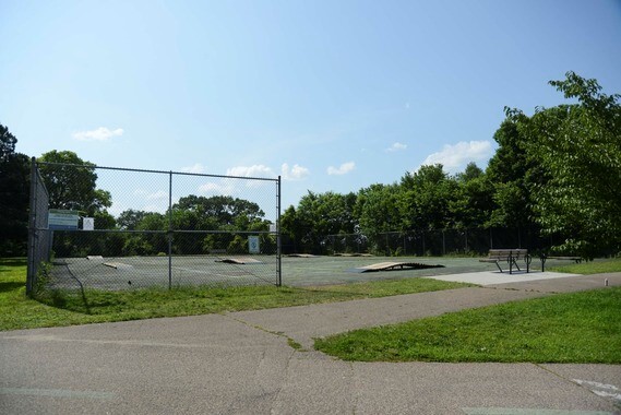 bike skills tennis court