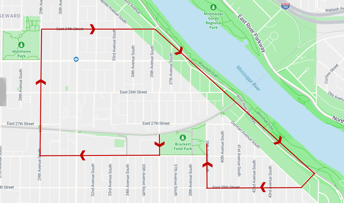 map with red lines