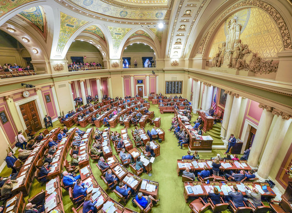 A view of the Minnesota House Chamber