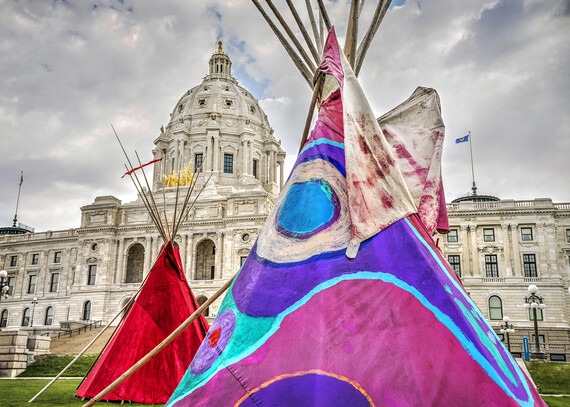 Teepees on the Capitol Mall