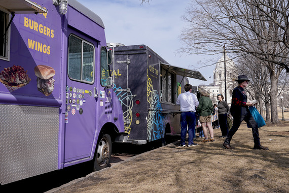 Food trucks at the Capitol