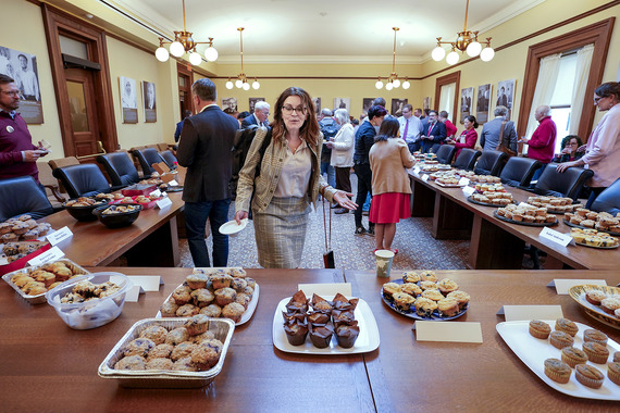 Blueberry muffins in honor of Rep. Mary Murphy
