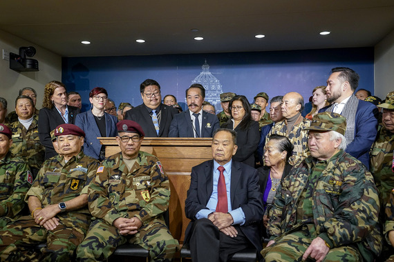DFL news conference on bill provision to recognize veterans of 'Secret War'