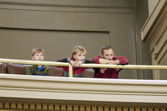 Bored visitors in the House Gallery