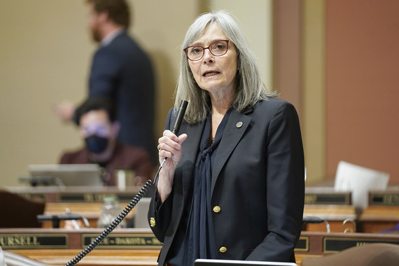 Rep. Ginny Klevorn speaks on the House Floor