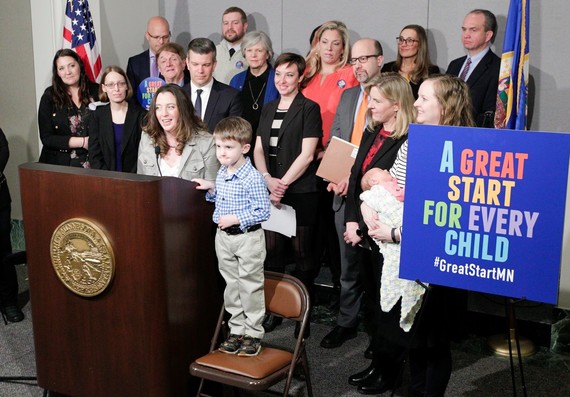 Great Start for All MN Children press conference photo