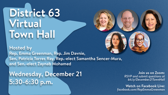 District 63 Town Hall December 21 at 5:30 pm