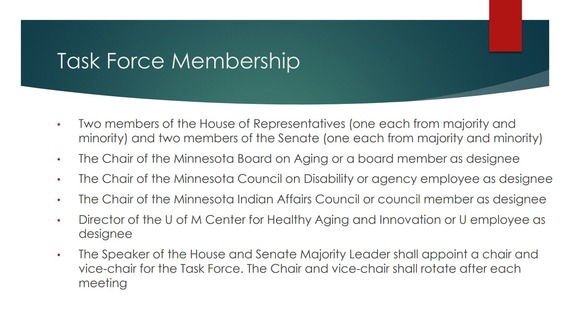 Task force membership 
