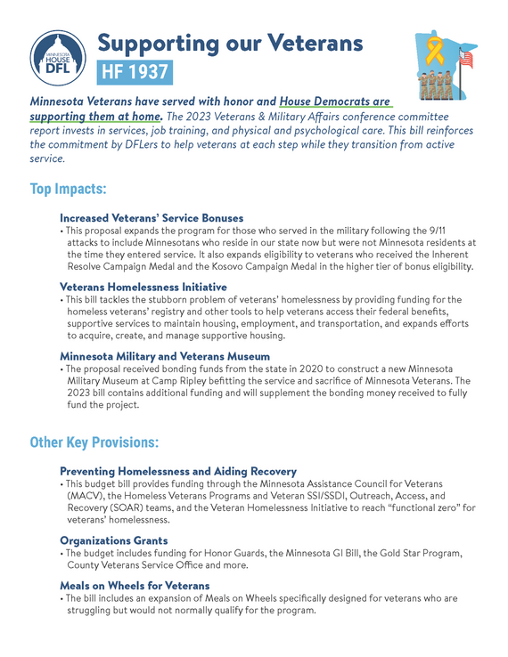 Supporting our Veterans