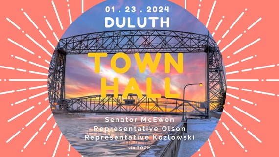 Duluth Town Hall January 23 