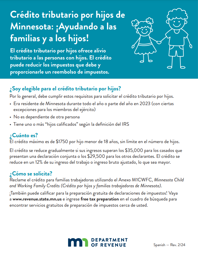 Spanish Child Tax Credit Info