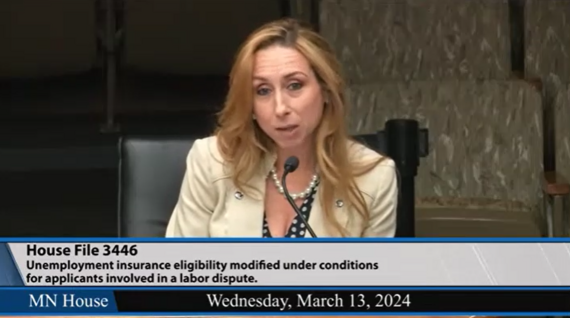 Rep. Berg presenting bill