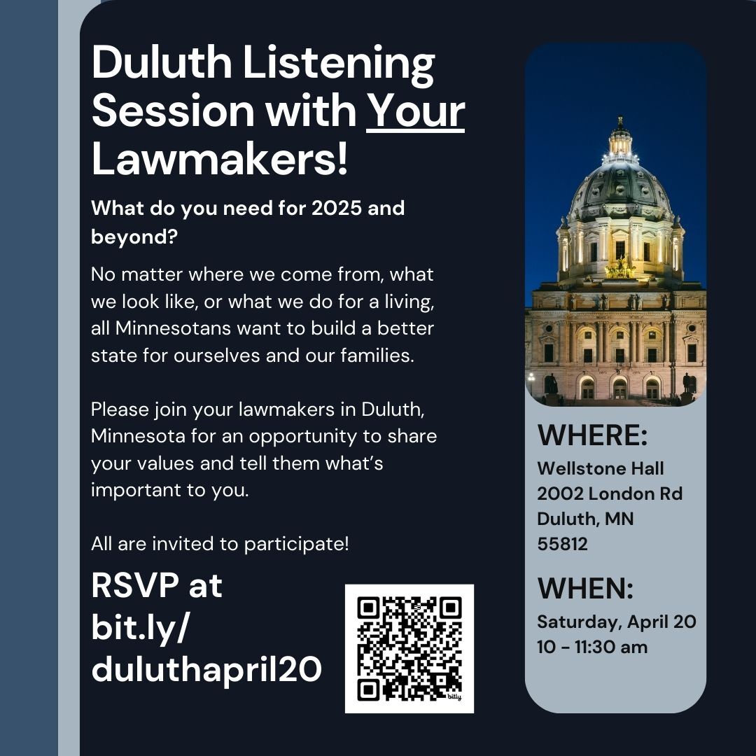 Duluth Listening Session Graphic