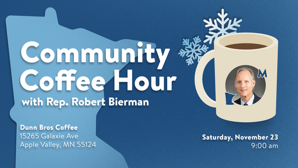 Bierman Community Coffee Hour Flyer