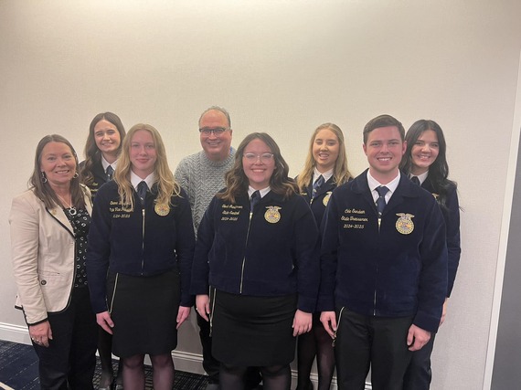 FFA students with Rep. Huot