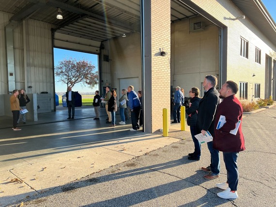 Our stop at Mankato’s Airport