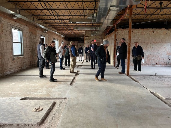 Touring the old Miller building, which will be demolished for the new 50-bed facility