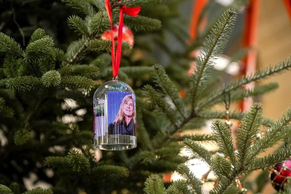 Ornament of Melissa Hortman and family