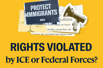 ACLU Graphic urging residents to report if they