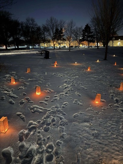 Rep. Momanyi-Hiltsley at Brooklyn Park vigil