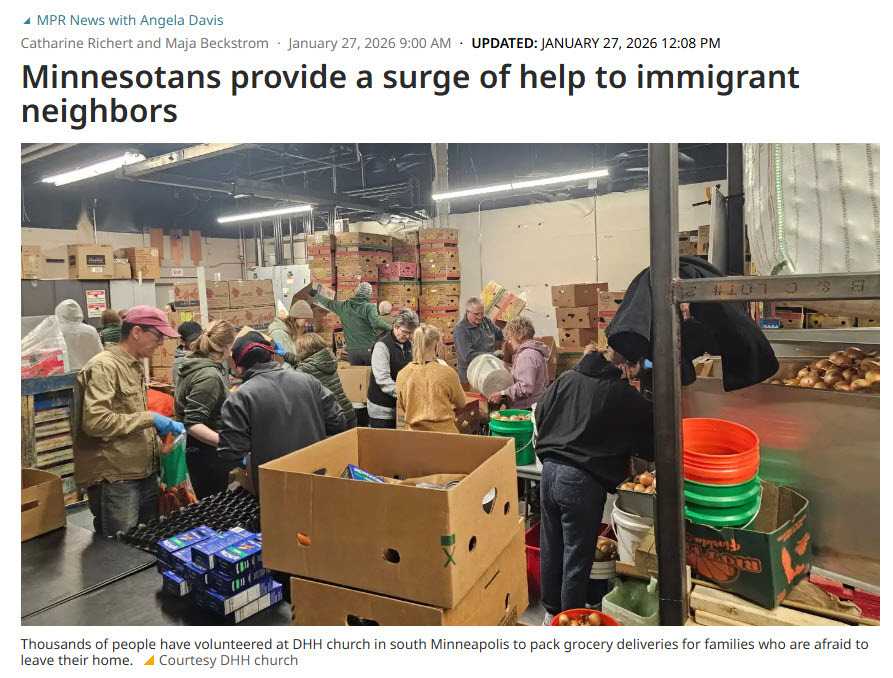 MPR News Article on community response