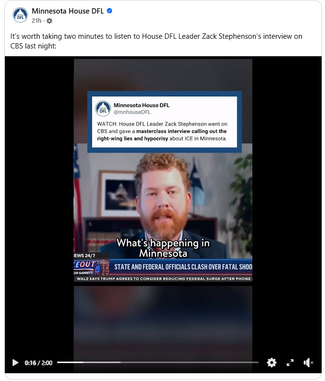 Zack Stephenson clip on CBS