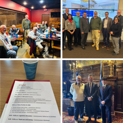 Photos of Rep. Hansen meetings