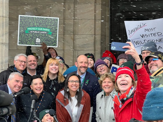 Protect the Boundary Waters Selfie with Sen. Tina Smith