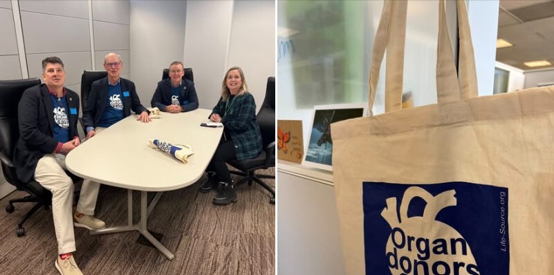 Rep. Rehm with Organ Donor constituents 