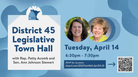 District 45 Town Hall Graphic