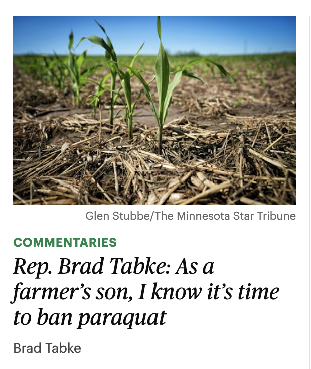 Rep. Tabke Star Tribune Article
