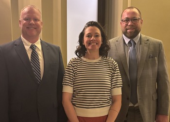 Pursell with Lonsdale city staff